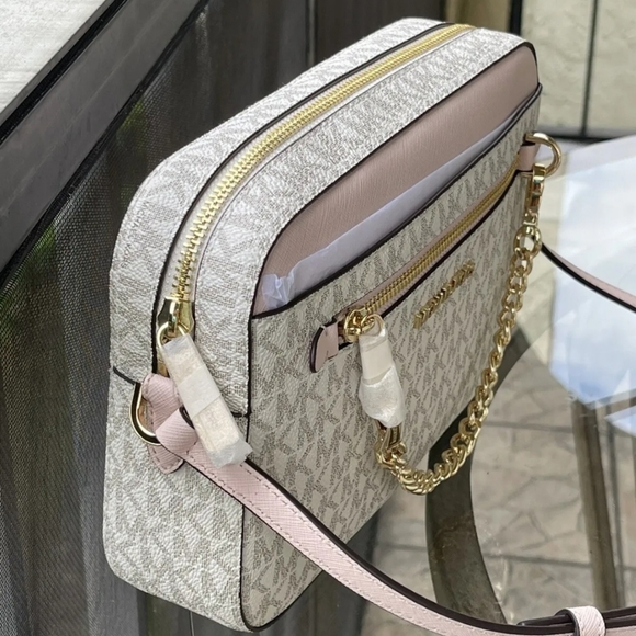 Michael Kors PVC Leather Crossbody Bag Handbag Messenger Shoulder Purse - Picture 3 of 11